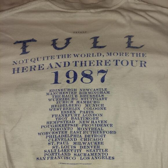 Vintage 80s single stitch 1987 Jethro Tull tour shirt - Picture 1 of 6